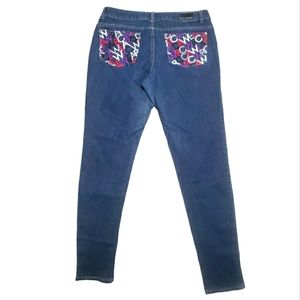 Rocawear Women's Size 13 Jeans Blue Solid Cotton Blend